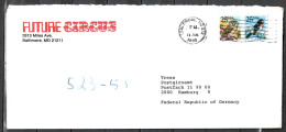 USA; MiNr. Zdr. 1980 D/1981 D, Freimarken: Tiere, Auf Luftpost Nach Deutschland; C-298 - Cartas & Documentos