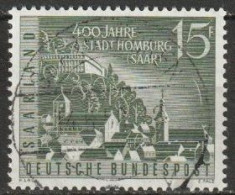 Saarland 1958 MiNr.436   O Gestempelt  400 Jahre Stadt Homburg ( A 1305 ) - Gebraucht