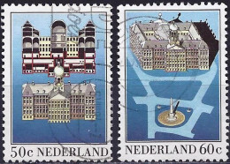 Netherlands 1982 - Mi 1221/22 - YT 1191/92 ( Royal Palace & Dam Square In Amsterdam ) - Used Stamps