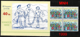 Slovakia 1999 ** Christmas  ** Michel SK 354  ** MNH ** Slowakei ** Full Booklet - Unused Stamps