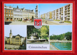 AK Crimmitschau Markt Sahnbad Rathaus Brunnen Bild Und Heimat Deutschland DDR Nicht Gelaufen Postcard D36 - Crimmitschau