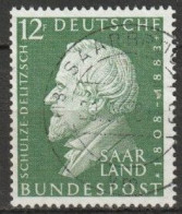 Saarland 1958 MiNr.438   O Gestempelt  150.Geb. Von Hermann Schulze-Delitzsch ( A 1298 ) - Gebruikt