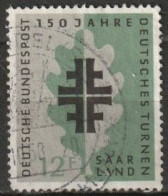 Saarland 1958 MiNr.437   O Gestempelt  150 Jahre Deutsche Turnbewegung ( A 1296 ) - Usados