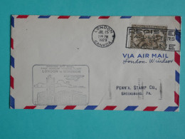 DJ 20  CANADA    BELLE  LETTRE 1ST FLIGHT   1929 LONDON TO WINDSOR A GRINBURG USA +AFF. INTERESSANT++ ++ - Poste Aérienne