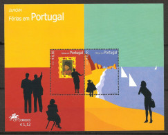 Portugal 2004 N° BF 205 ** Europa, Vacances, Plage, Falaise, Peinture, Tableau, Galerie, Parasol, Voilier, Roi Jean Ier - Ongebruikt