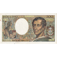 France, 200 Francs, Montesquieu, 1992, E.133, TTB+, Fayette:70.12c, KM:155e - 200 F 1981-1994 ''Montesquieu''