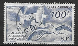 A.O.F.   -   Aéro   -     1947     Y&T N° 13 Oblitéré.   Oiseaux  /  Cigognes - Used Stamps