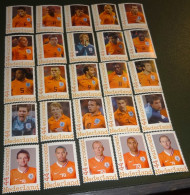 Nederland - NVPH - 25 Zegels Van 2562-E1 Tm E4 + 5 Latere Aanvul - 2008 - Persoonlijke Postfris - EK Voetbal - Oranje - Francobolli Personalizzati