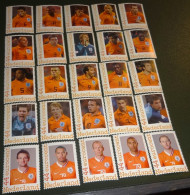 Nederland - NVPH - 25 Zegels Van 2562-E1 Tm E4 + 5 Latere Aanvul - 2008 - Persoonlijke Postfris - EK Voetbal - Oranje - Persoonlijke Postzegels