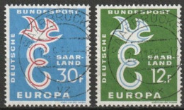 Saarland 1958 MiNr.439 - 440   O Gestempelt  Europa ( A 1314 ) - Gebruikt