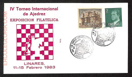 ZA0350 - SPAIN - Postal History - SPECIAL COVER - Chess - 1987 - Echecs