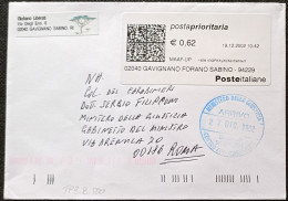 Gavignano Forano Sabino 27.07.2002 - TPlabel Postaprioritaria € 0,62 (catalogo TP3.B.000) - 2001-10: Storia Postale