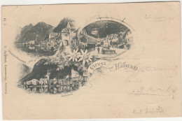 E4898) GRUSS Aus HALLSTATT - Hallstadt - LITHO S/W 1898 - Hallstatt