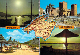 Puerto De Alcudia - Carte Géographique - Multivues - Andere & Zonder Classificatie