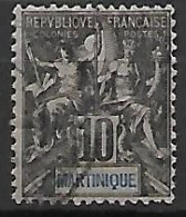 MARTINIQUE     .   1892 .     Y&T N° 35  Oblitéré. - Usati