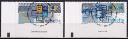 Zumst. 1220B - 1221B / Mi. 1999-2000 - Schweiz, 6.3.2007 100 Jahre Schweizerische Nationalbank Mit Ersttag-Vollstempel - Usati