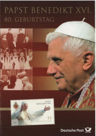Germany Deutschland 2007 Papa Pope Papst Benedikt Benedict XVI, + Stamp Vatikan Vatican Vaticano, Canceled In Berlin - 2001-2010