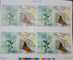 O) 2006 INDONESIA, IMPERFORATED PROOF, FLORA AND FAUNA, BIRDS - LICUALA ARBUSCULA,  LIVISTONA, MELIPOTES, AMBLYORNIS, PE - Indonésie