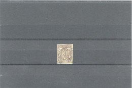 MARTINIQUE-COLONIES GÉNÉRALES-N°34 .TYPE SAGE 20c BRUN LILAS /PAILLE -T B  -Obl CàD .MARTINIQUE /*(? )* 6 JANV 80 - Used Stamps