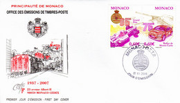 " GRAND PRIX DE MONACO / RALLYE DE MONTE-CARLO " Sur Enveloppe 1er Jour De 2006. N° YT 2577 2578. Parfait état. FDC - Automobile
