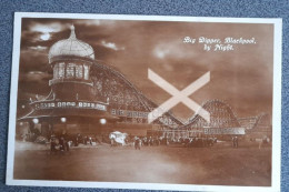 BIG DIPPER BLACKPOOL BY NIGHT OLD R/P POSTCARD LANCASHIRE - Blackpool