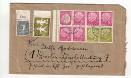 1960, Heuss Heftchenblatt (HBl. 6) Mit Zusatzauf Fernbrief 2. Gewucht - Brieven En Documenten