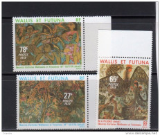 Wallis Et Futuna  Oeuvres D'artistes Wallisiens Série De 3 Valeurs N° 245** à 247** - Nuevos