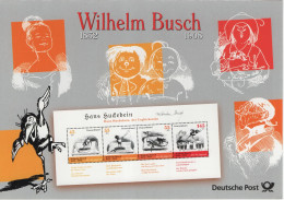 Germany Deutschland 2007 Wilhelm Busch, Writer For Children, Canceled In Berlin - 2001-2010