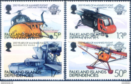 South Georgia. 200° Del Primo Volo Umano 1983. - Falkland Islands