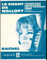 Partition - Paroles Et  Musique  - Le Chant De Mallory - Eurovision De 1964 - Rachel - Partitions Musicales Anciennes
