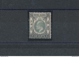 1903 HONG KONG - SG 70 - 30 Cent Dull Green And Black  , MLH* - Sonstige & Ohne Zuordnung