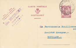 1948 LEON HOLTZMACHER GRAND BAZAR BASTOGNE BOUILLON FERRONNERIE - Covers & Documents
