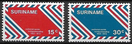 SURINAM.   -   1972.    Y&T N° 561 / 562 **.     1 Er  Courrier Aérien - Suriname ... - 1975