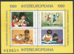 Roumanie Intereuropeana Enfants Children Automobile Jouet Toy 1989 MNH ** Neuf SC ( A53 953a) - Unused Stamps