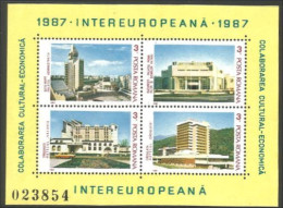 Roumanie Intereuropeana 1987 Monuments MNH ** Neuf SC ( A53 951a) - Ungebraucht