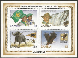 Zambia 75th Scouts 1982 MNH ** Neuf SC ( A53 931) - Andere & Zonder Classificatie