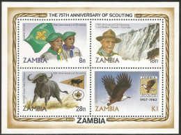 Zambia 75th Scouts 1982 MNH ** Neuf SC ( A53 931) - Altri & Non Classificati