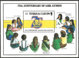 Turks Caicos 75th Girl Guides MNH ** Neuf SC ( A53 926) - Other & Unclassified