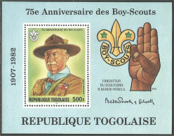 Togo 75th Scouts 1982 MNH ** Neuf SC ( A53 923) - Andere & Zonder Classificatie