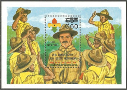 Ghana 75th Scouts 1982 Surcharge C60 MNH ** Neuf SC ( A53 889) - Other & Unclassified