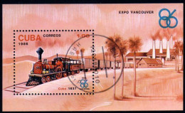 Cuba Locomotive Expo Vancouver Train Railways Zug Treno ( A53 733c) - Esposizioni Filateliche