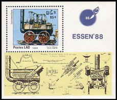 Laos Essen 88 Old Locomotive Ancienne Locomotion MNH ** Neuf SC ( A53 615c) - Esposizioni Filateliche