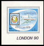 Laos Avion Airplane London 90 MNH ** Neuf SC ( A53 597d) - Esposizioni Filateliche