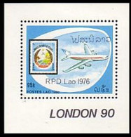 Laos Avion Airplane London 90 MNH ** Neuf SC ( A53 597c) - Francobolli Su Francobolli