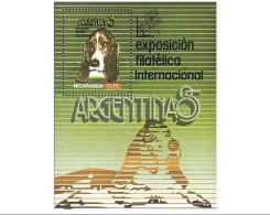 Nicaragua Argentina 85 Chien Dog MNH ** Neuf SC ( A53 557c) - Esposizioni Filateliche