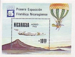 Nicaragua Avion Airplane Montgolfière Ballon Balloon MNH ** Neuf SC ( A53 549c) - Esposizioni Filateliche