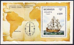 Nicaragua Espamer'81 Buenos Aires Voilier Sailing Ship MNH ** Neuf SC ( A53 544b) - Esposizioni Filateliche