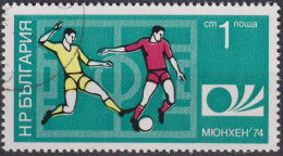 1974 Bulgarien ° Mi:BG 2326, Sn:BG 2165, Yt:BG 2077, FIFA World Cup 1974 - Germany - Usati