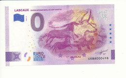 Billet Touristique 0 Euro - LASCAUX CENTRE INTERNATIONAL DE L'ART PARIETAL - UEBA - 2023-10 - N° 498 - Autres & Non Classés