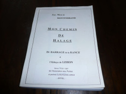 BRETAGNE ILLE ET VILAINE COTES DU NORD D'ARMOR POESIE JEAN MARIE DE MONTFERRAND MON CHEMIN DE HALAGE RANCE LEHON 1997 - Bretagne